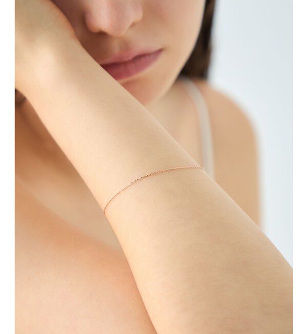 ete「K18MPG ミラーカットチェーン ブレスレット」|ブレスレット・バングル|