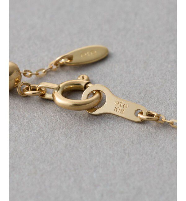 ete「K18YG ミラーカットチェーン ブレスレット」|ブレスレット・バングル|