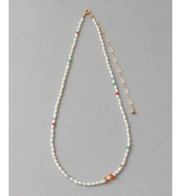 ete「[デイアップ] パール/ナチュラルストーン ネックレス」|ネックレス|