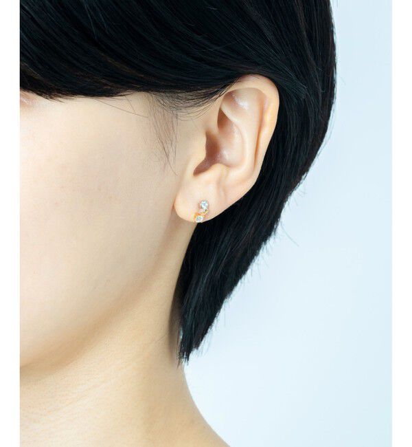 Jouete「ピアス ジルコニア コンビカラー」|ピアス|
