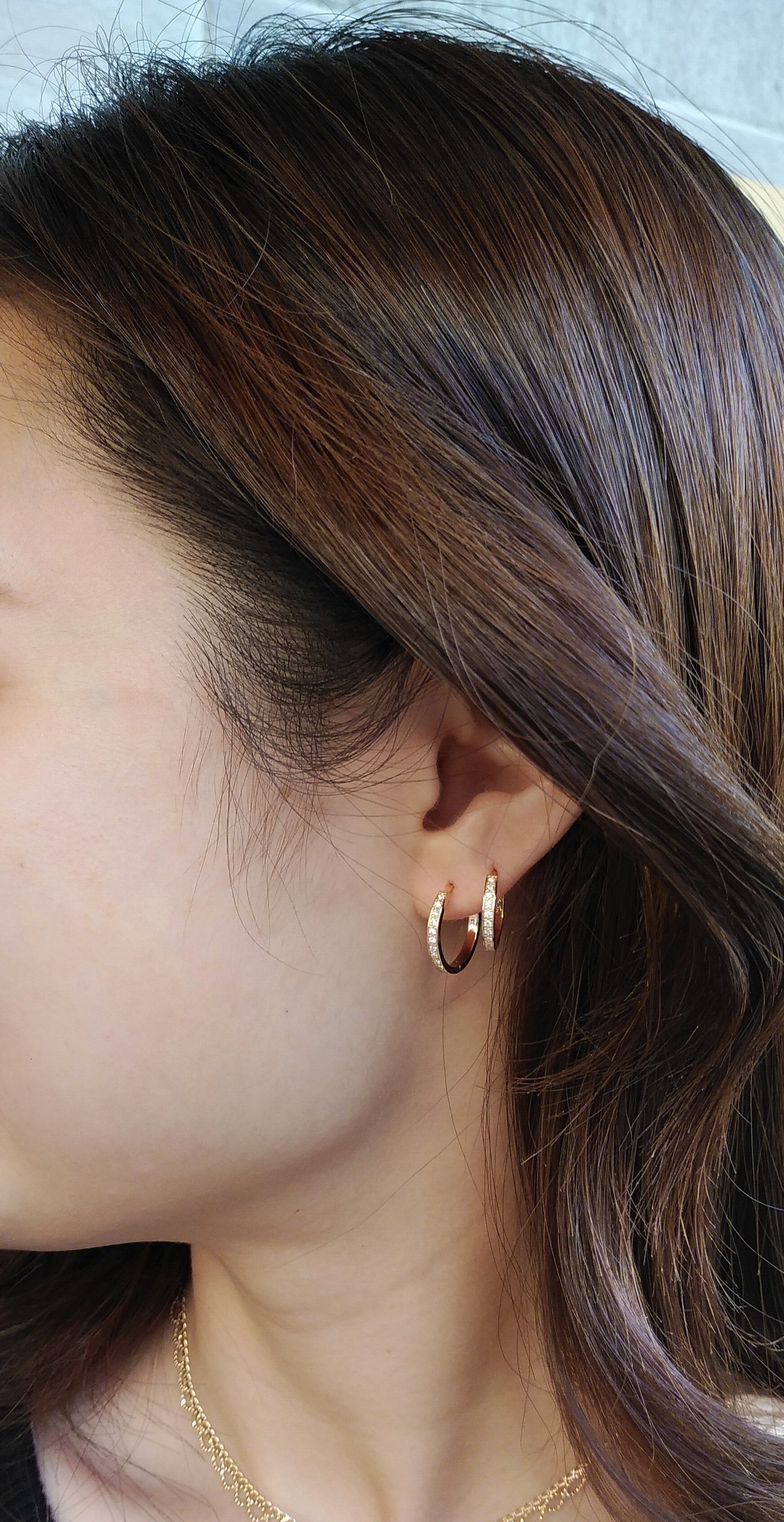 STAR JEWELRY「CLICK HOOP（L）」|ピアス|