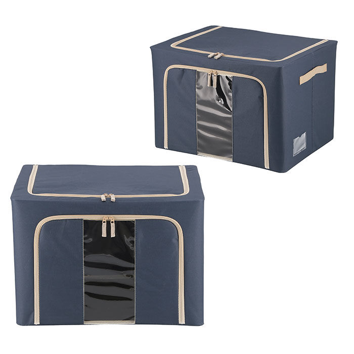 BACKYARD FAMILY「窓付 積み重ね 収納ボックス 72L 衣類収納 通販 衣装ケース 窓付き 折りたたみ式 折り畳み式」|その他|