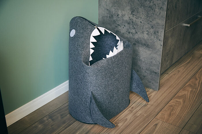 BACKYARD FAMILY「収納ボックス 布 折りたたみ 楽天 おもちゃ 収納 玩具 折りたたみフェルトストレージ shark」|その他|