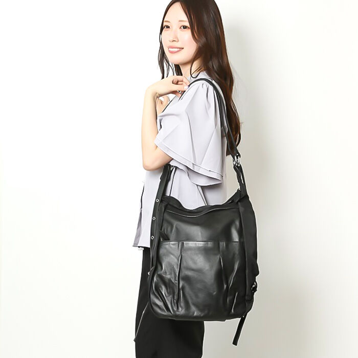 BACKYARD FAMILY「リュック ショルダー 2WAY ラムレザー 通販 リュックサック デイパック ラムレザーバッグ」|リュック|