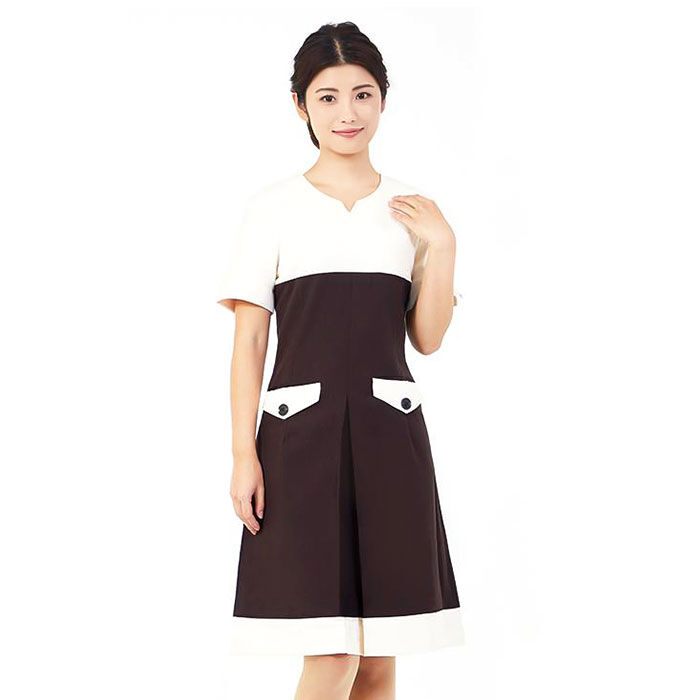 BACKYARD FAMILY「事務 ワンピース 通販 Veriella 02 事務服 エステ ユニフォーム 医療事務 制服」|ワンピース|