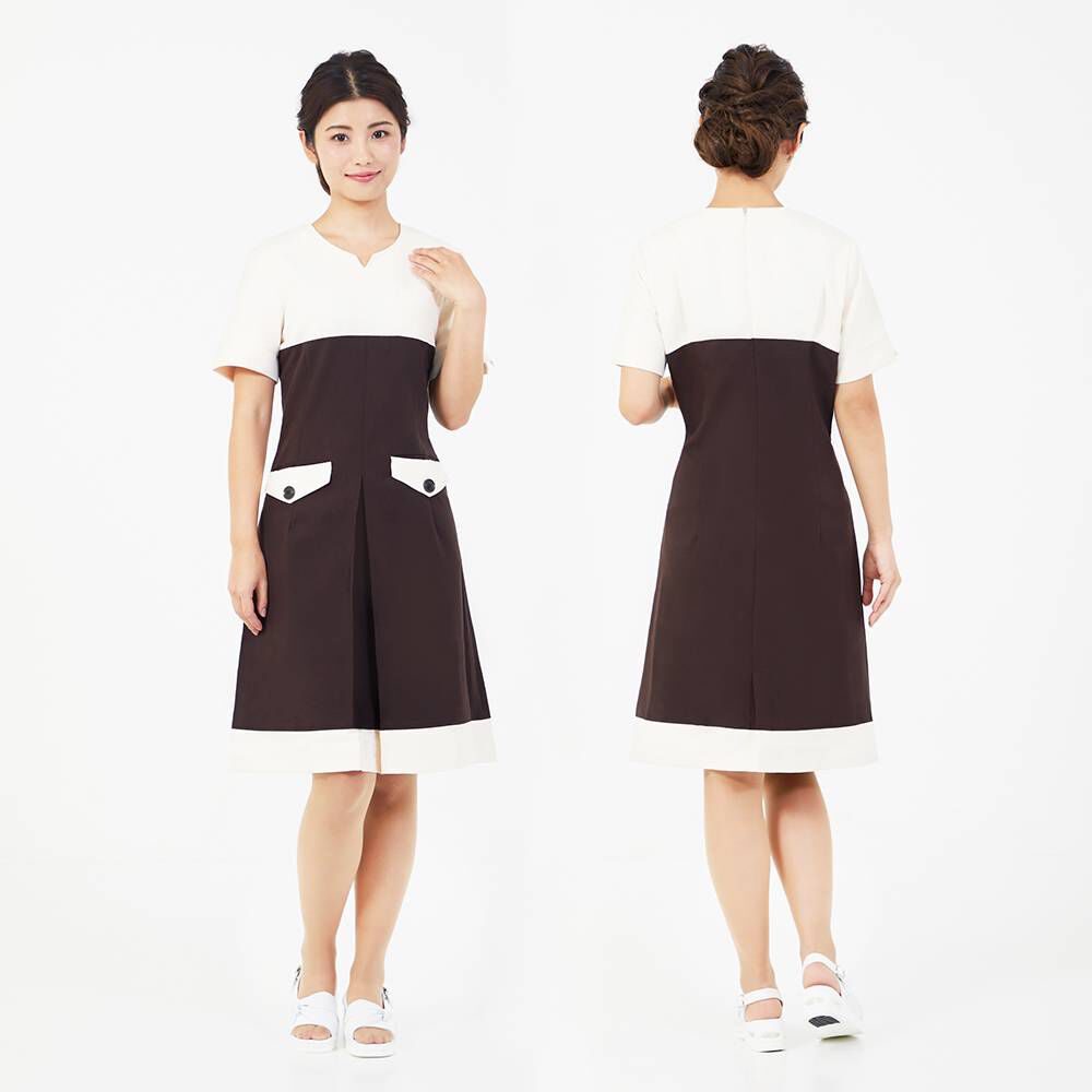 BACKYARD FAMILY「事務 ワンピース 通販 Veriella 02 事務服 エステ ユニフォーム 医療事務 制服」|ワンピース|