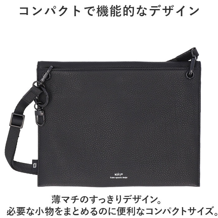 BACKYARD FAMILY「waku ワク ショルダーバッグ WK-0049 通販 スクエアバッグ サコッシュ スクエアバック」|ショルダー・メッセンジャー|