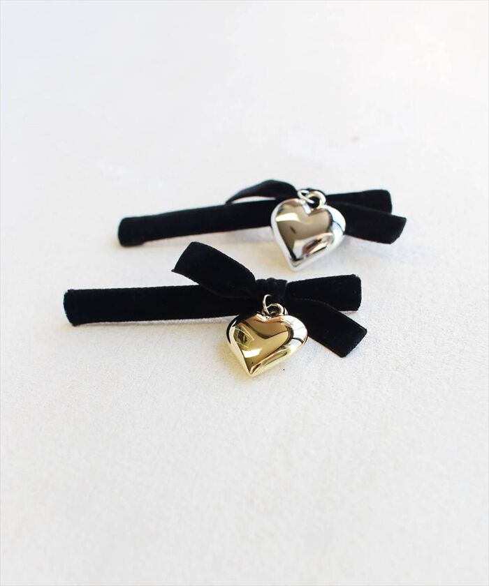 BACKYARD FAMILY「黒リボン ヘアクリップ 通販 ヘア クリップ ヘアピン 髪飾り 髪留め キッズ 女の子 子供」|その他|