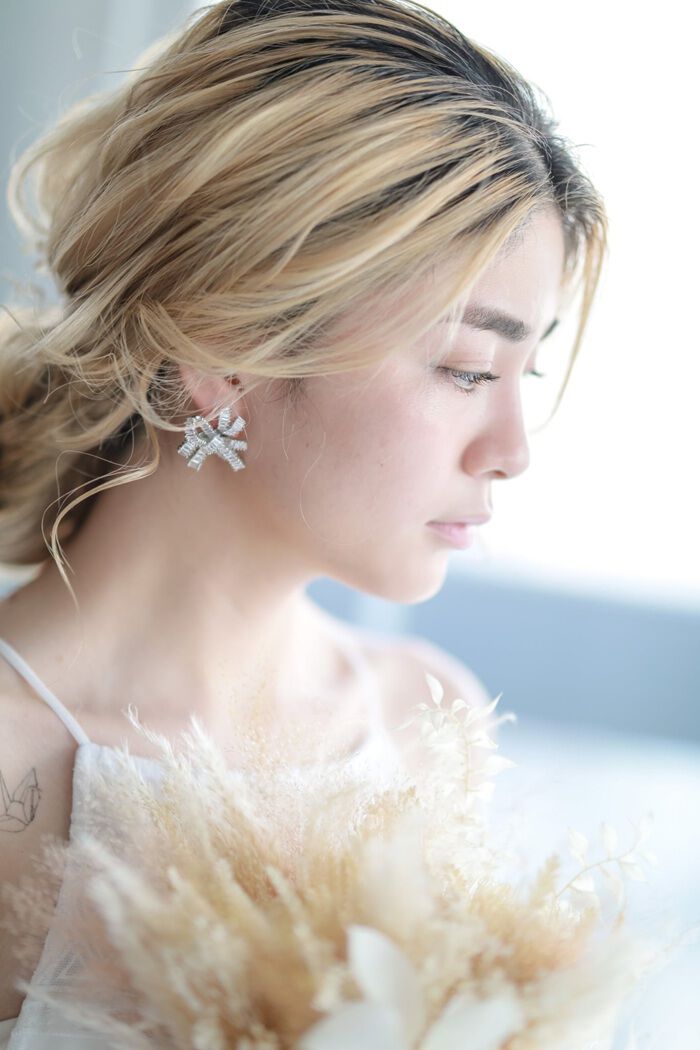 BACKYARD FAMILY「Just Married ピアス E-111 通販 スタッドピアス リボンピアス リボン 大きい」|その他|