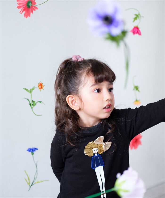 BACKYARD FAMILY「Rora ヘアクリップ キッズ 2個セット 通販 ブルーム ニット お花 フラワー ヘアークリップ」|その他|