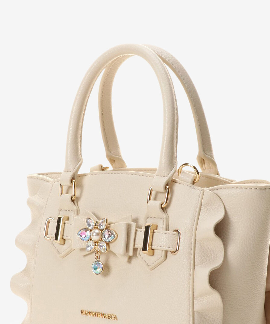 Samantha Vega「ビジューリボンフラッター(ミニ)」|ショルダー・メッセンジャー|