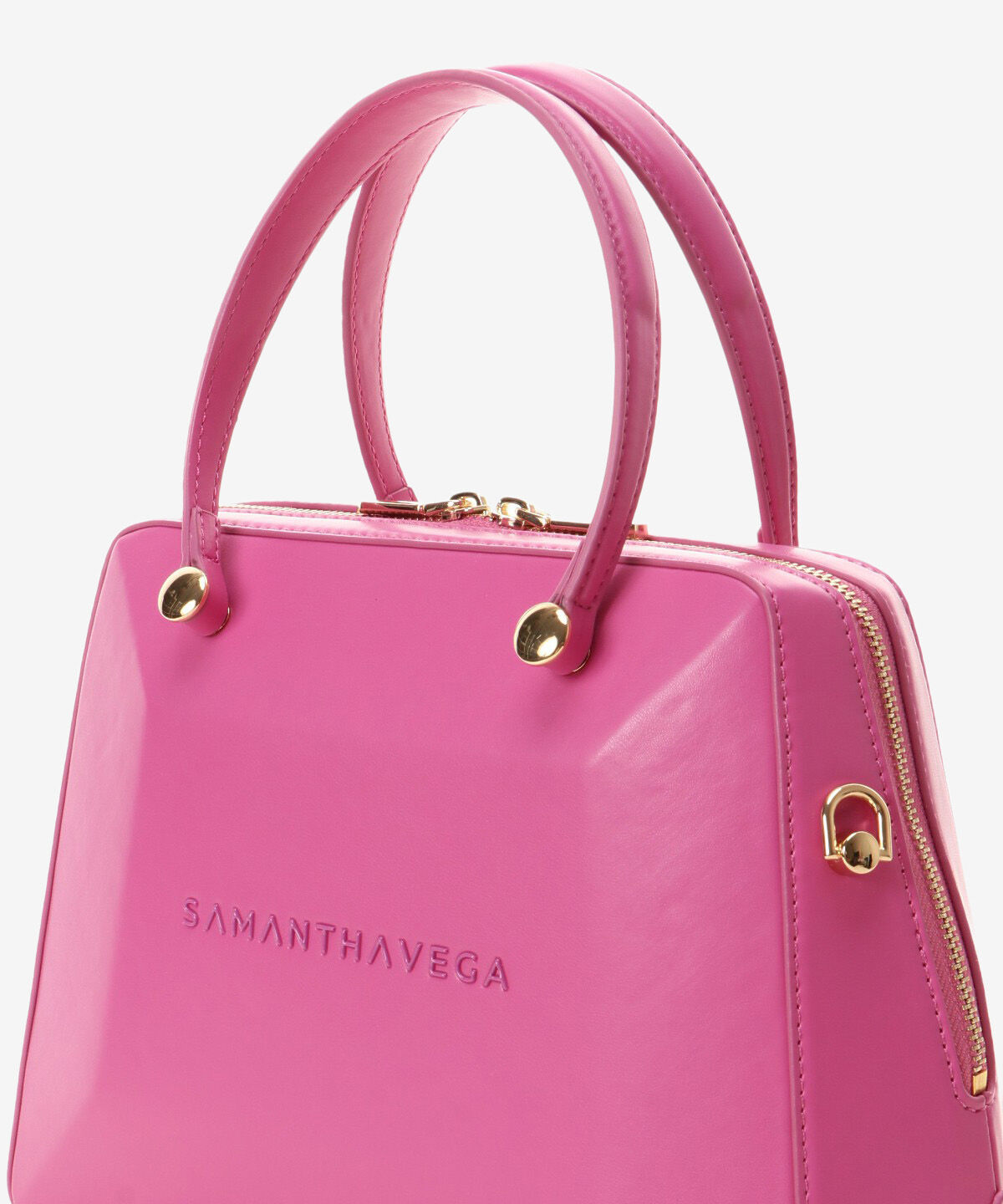 Samantha Vega「スクエアストーントートバッグ」|ハンドバッグ|