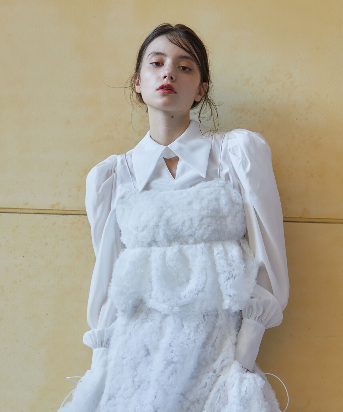 REDYAZEL「チュールビスチェドッキングブラウス」|シャツ・ブラウス|ホワイト