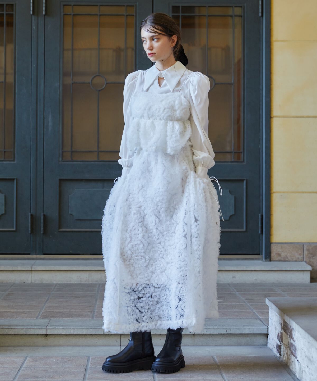 REDYAZEL「チュールビスチェドッキングブラウス」|シャツ・ブラウス|