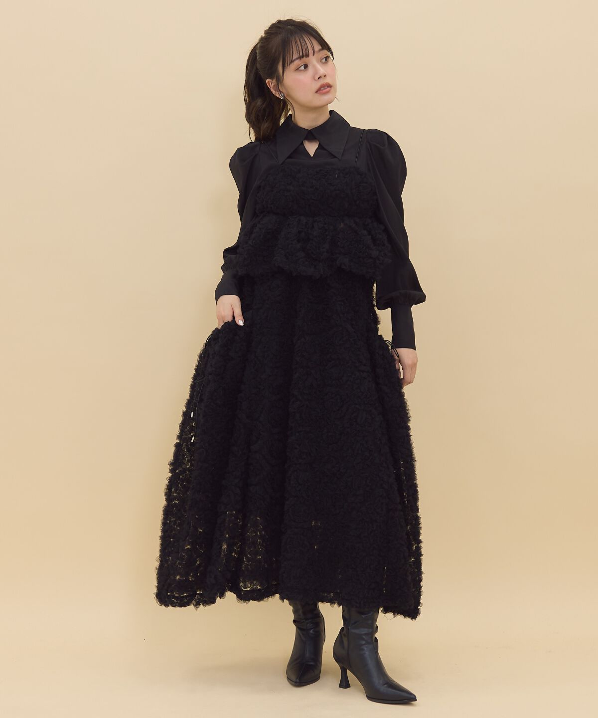 REDYAZEL「チュールビスチェドッキングブラウス」|シャツ・ブラウス|