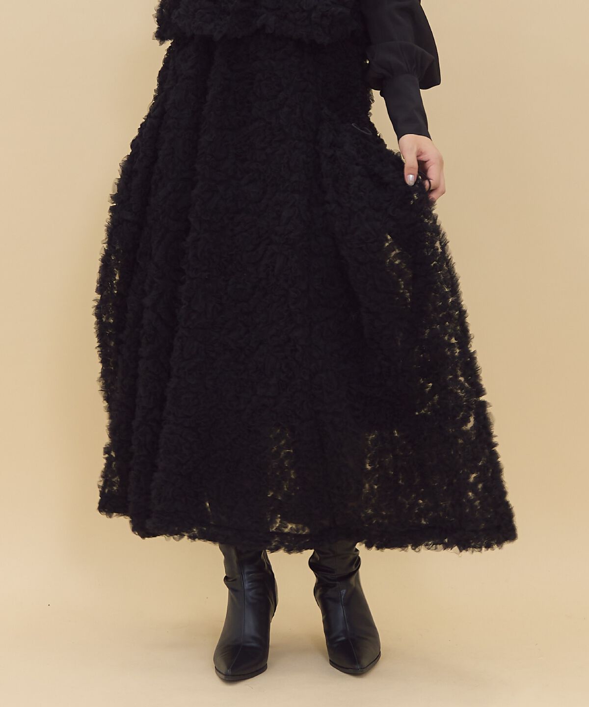 REDYAZEL「チュールボリュームスカート」|フレア|