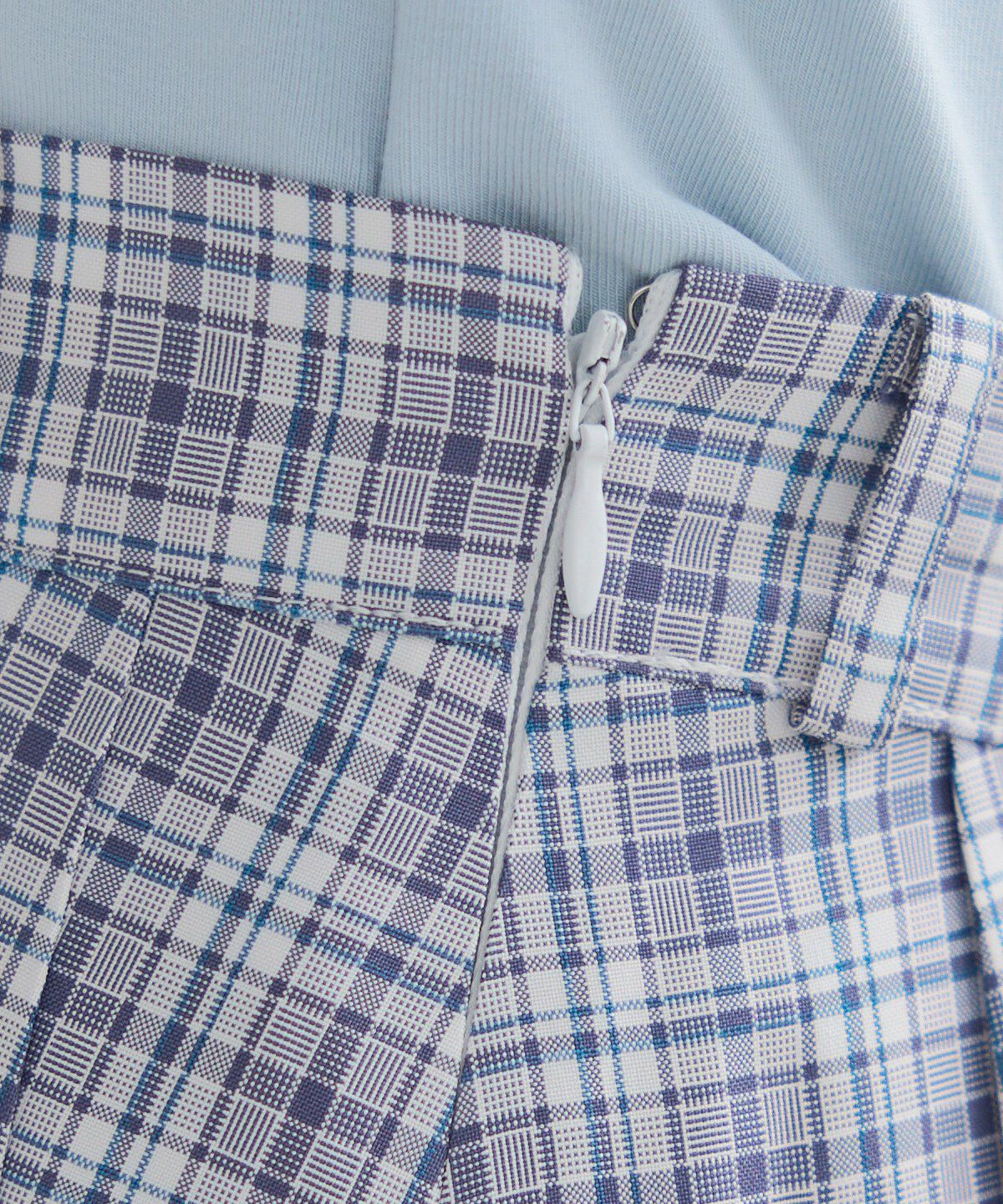 REDYAZEL「フロントボタンチェックミニスカート」|フレア|