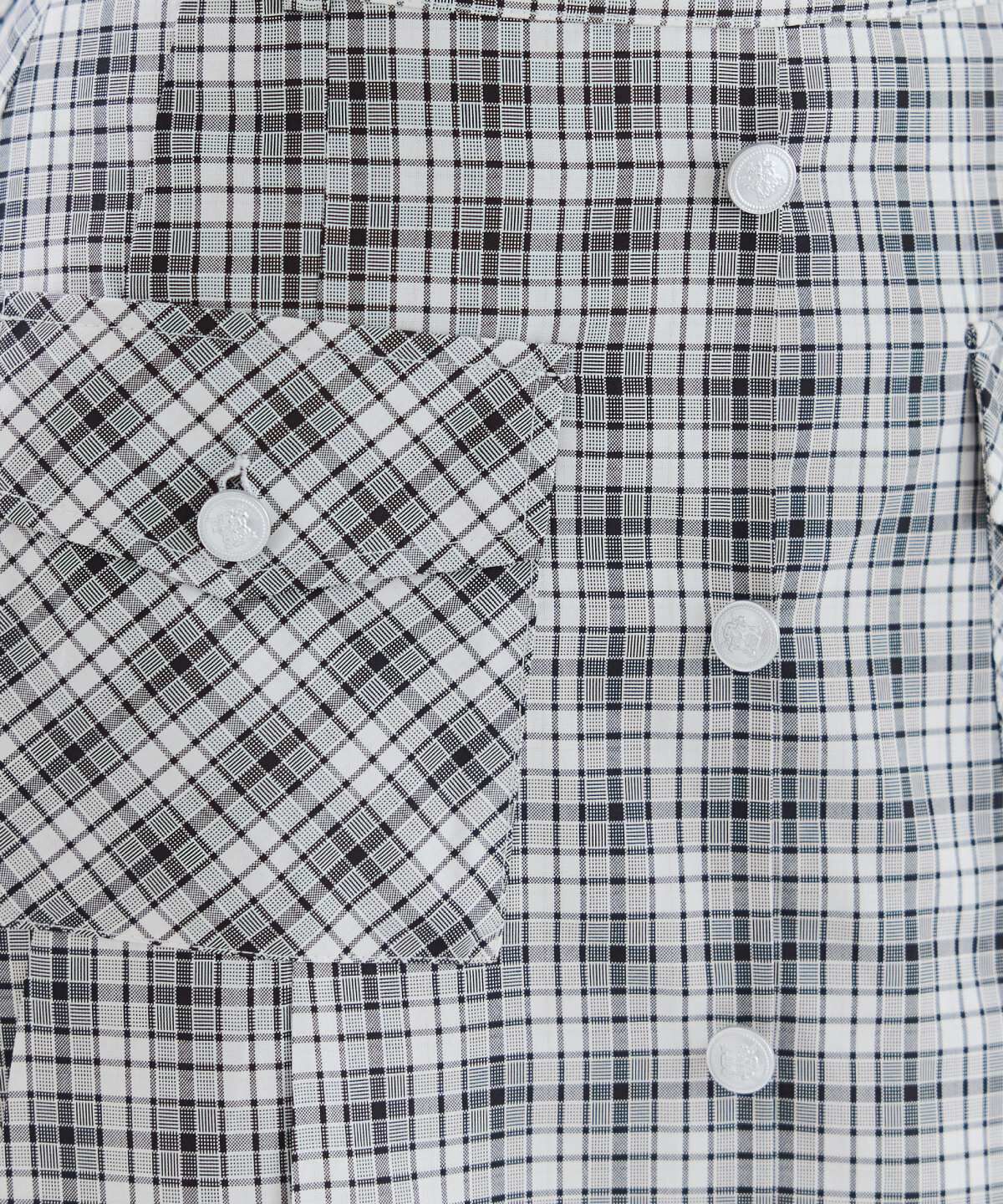 REDYAZEL「フロントボタンチェックミニスカート」|フレア|