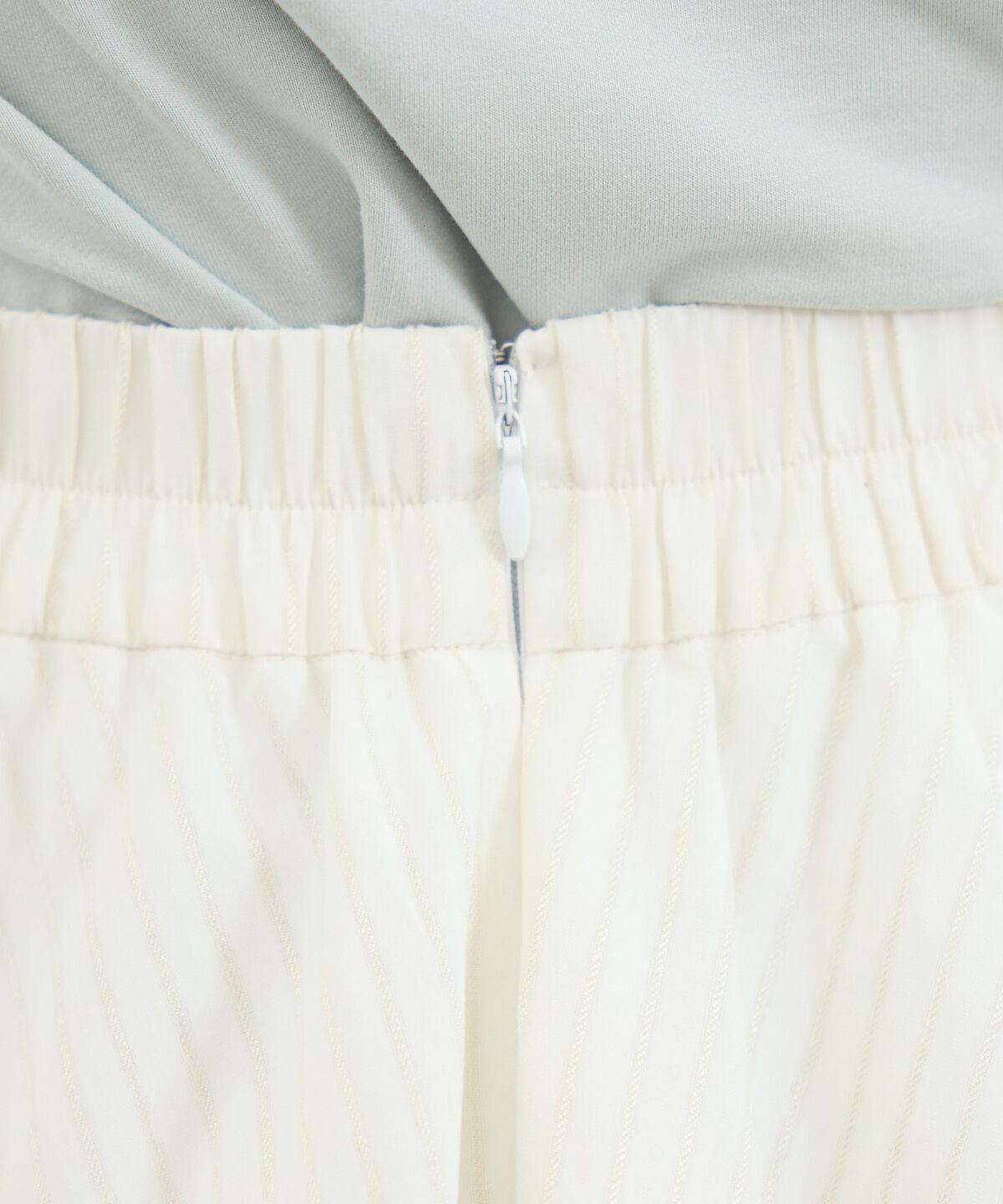 REDYAZEL「MIXストライプアシメティアードロングスカート」|フレア|