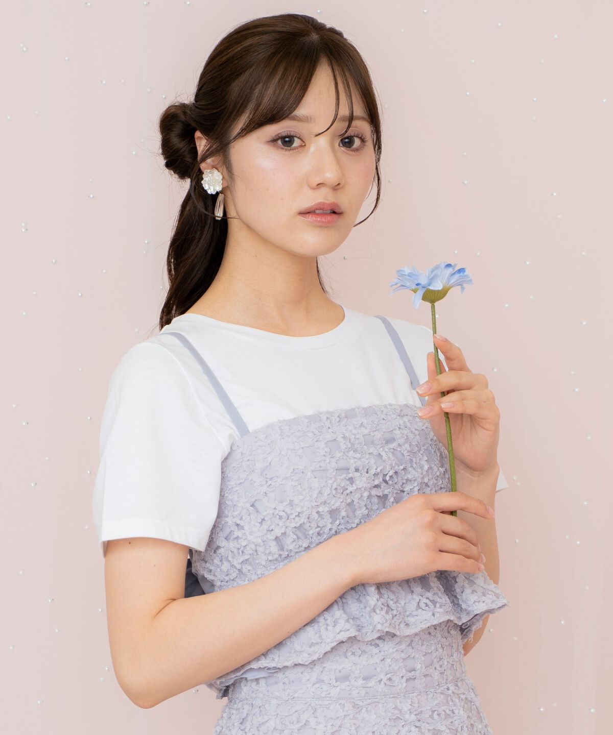 WILLSELECTION「ドットフラワービスチェ」|その他|ラベンダー