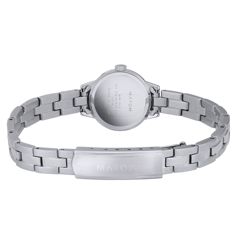 MATOW「〈MATOW (マトウ)〉Tsuki 清月 -せいげつ- / ﾗｳﾝﾄﾞ ｼﾙﾊﾞｰ ﾎﾜｲﾄ」|腕時計|
