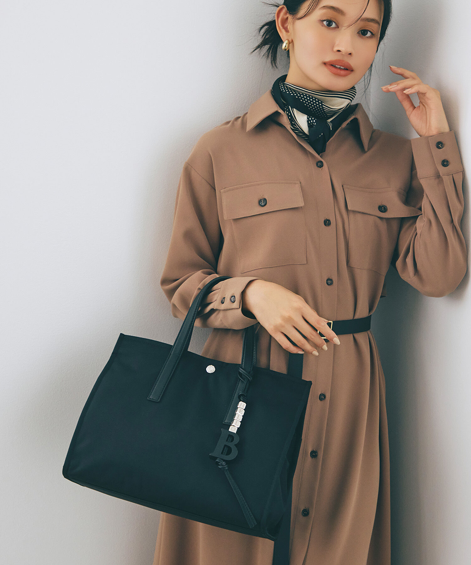 TOPKAPI BREATH「【Breath TOPKAPI】撥水 マルチway スクエア A4 トートバッグ / 10ポケット」|トートバッグ|ブラック