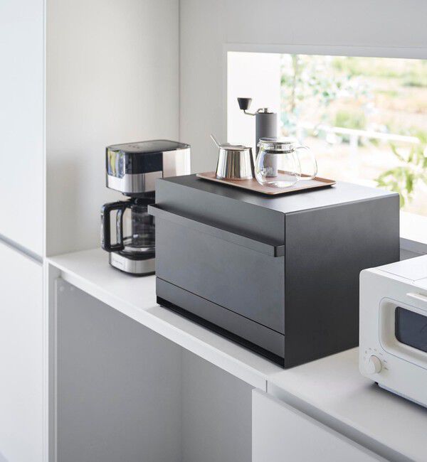 Style for Living「＜tower＞ブレッドケース 引き出し2段」|食器・キッチングッズ|BLACK