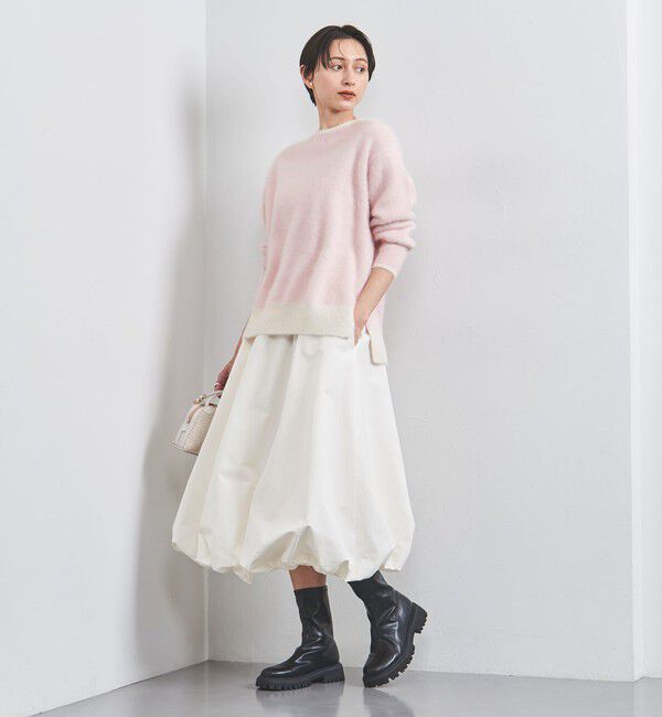 UNITED ARROWS フォックス カシミヤ クルーネックニット　グレー フォックスカシミヤ クルーネック ニット（ニット/セーター）｜UNITED