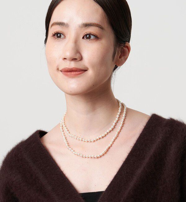 UNITED ARROWS「イミテーションパール ノット ネックレス」|ネックレス|