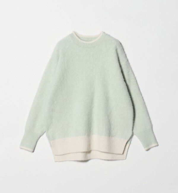 UNITED ARROWS「フォックスカシミヤ バイカラー クルーネックニット」|ニット・セーター|