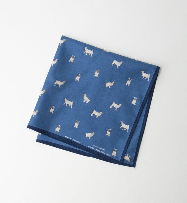 UNITED ARROWS green label relaxing「GLR シーアイランド パグ ハンカチ」|ハンカチ|LT.BLUE
