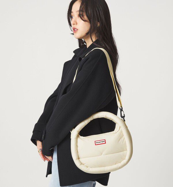UNITED ARROWS green label relaxing「＜HUNTER＞フレイムド パファー ホーボー バッグ （ミディ）」|ショルダー・メッセンジャー|