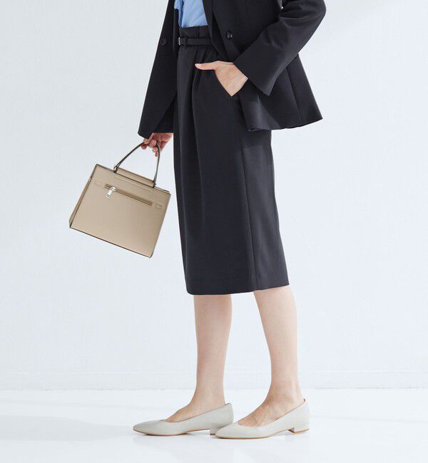 UNITED ARROWS green label relaxing「［size SHORTあり］パウドレ ベルト付き タイト スカート ウォッシャブル ストレッチ」|タイト|