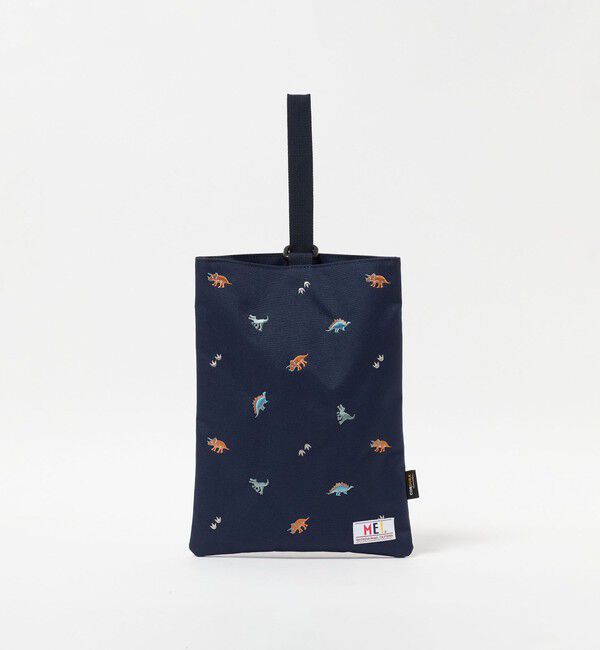 UNITED ARROWS green label relaxing「【別注】＜MEI＞シューズバッグ（恐竜） / キッズ 」|トートバッグ|NAVY