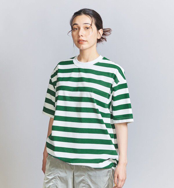 BEAUTY&YOUTH UNITED ARROWS「＜DAIWA PIER39＞ドローストリング ボーダー Tシャツ」|Tシャツ・カットソー|