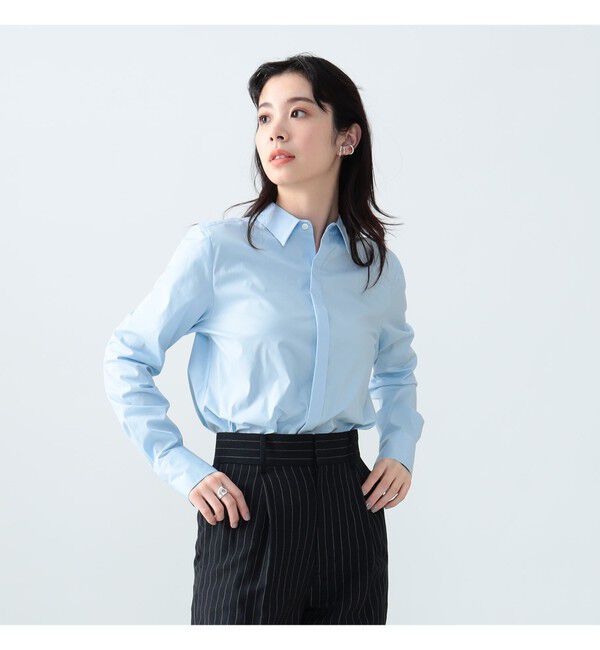 Demi-Luxe BEAMS 「AK+1 / 刺繍 レギュラーカラーシャツ」|シャツ・ブラウス|