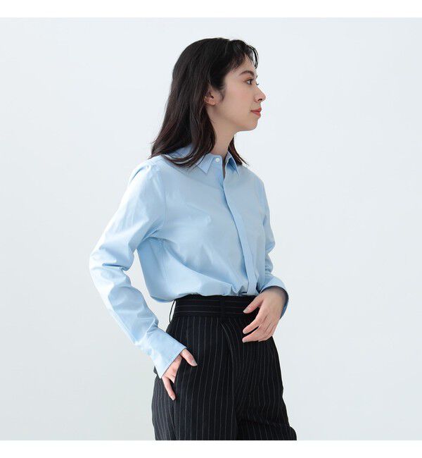 Demi-Luxe BEAMS 「AK+1 / 刺繍 レギュラーカラーシャツ」|シャツ・ブラウス|