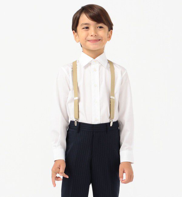 SHIPS KIDS「SHIPS KIDS:無地 レギュラーカラー シャツ(100～130cm)」|シャツ・ブラウス|ホワイト