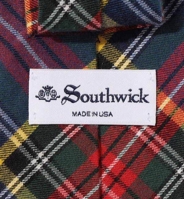 SHIPS「Southwick: シャギーツイル コットン タータンチェック ネクタイ」|ネクタイ・蝶ネクタイ|