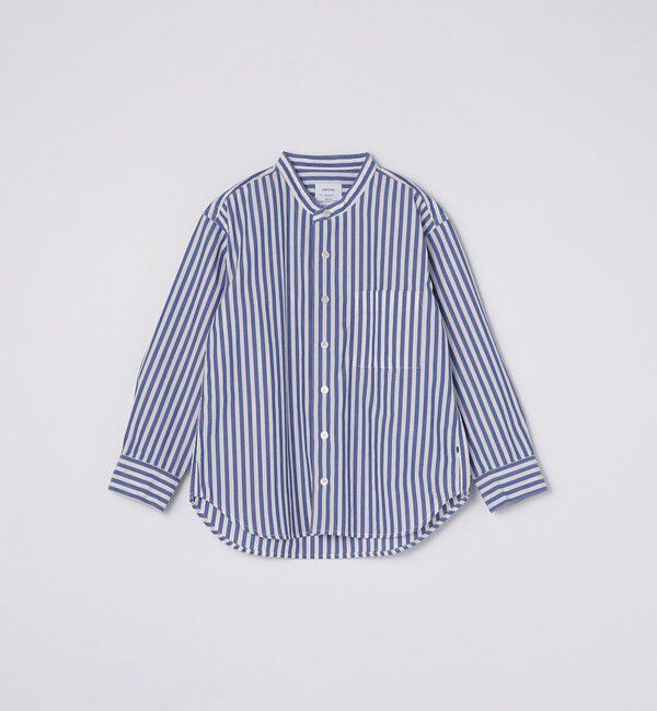 SHIPS any「SHIPS any:  STANDARD ストライプ バンドカラー シャツ<KIDS> 」|シャツ・ブラウス|