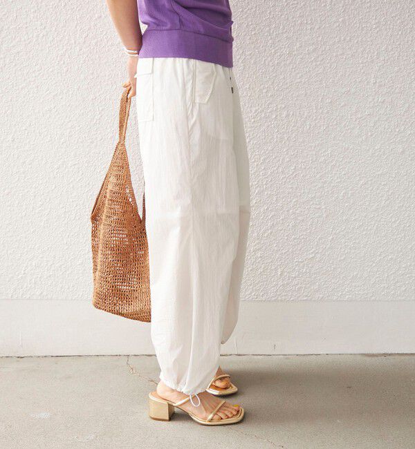 SHIPS for women「〈手洗い可能〉綿 ナイロン 裾 ドロスト パンツ◇」|その他|