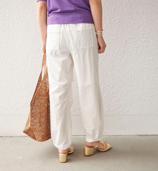 SHIPS for women「〈手洗い可能〉綿 ナイロン 裾 ドロスト パンツ◇」|その他|