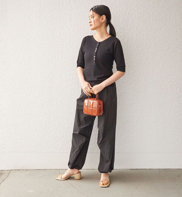 SHIPS for women「〈手洗い可能〉綿 ナイロン 裾 ドロスト パンツ◇」|その他|