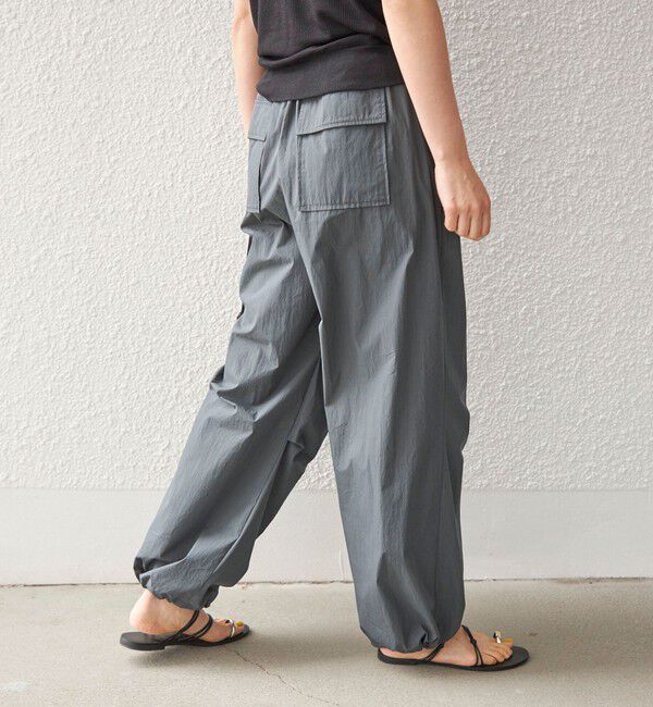 SHIPS for women「〈手洗い可能〉綿 ナイロン 裾 ドロスト パンツ◇」|その他|