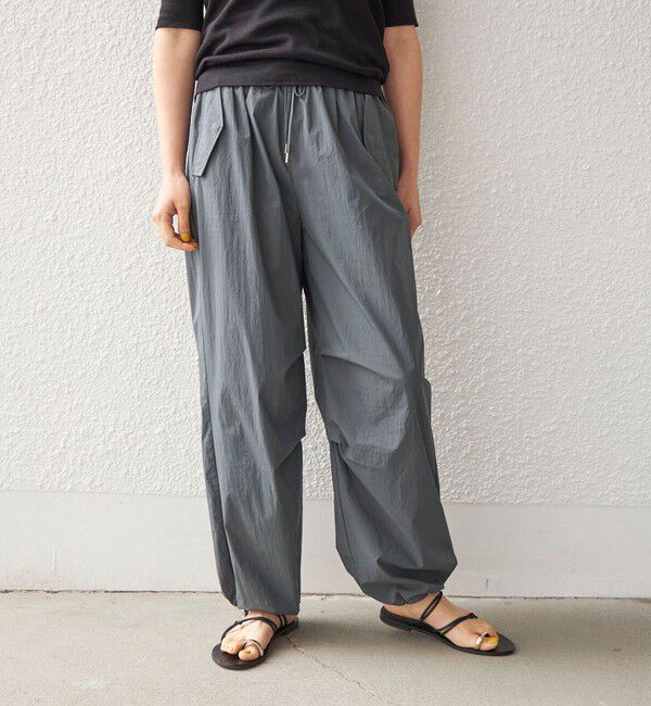 SHIPS for women「〈手洗い可能〉綿 ナイロン 裾 ドロスト パンツ◇」|その他|