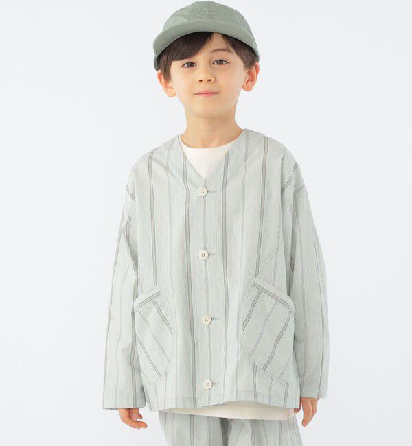 SHIPS KIDS「SHIPS KIDS:100～130cm / カラーレス ワーク シャツ」|シャツ・ブラウス|