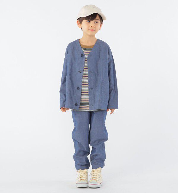 SHIPS KIDS「SHIPS KIDS:100～130cm / カラーレス ワーク シャツ」|シャツ・ブラウス|