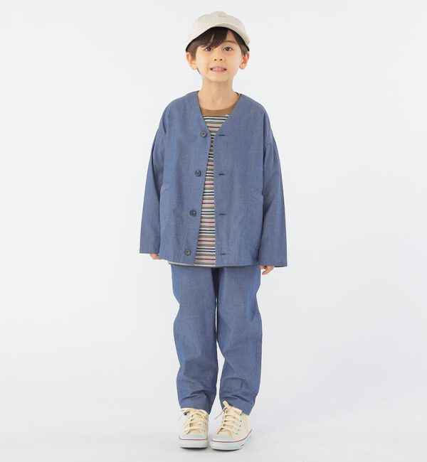 SHIPS KIDS「SHIPS KIDS:100～130cm / カラーレス ワーク シャツ」|シャツ・ブラウス|