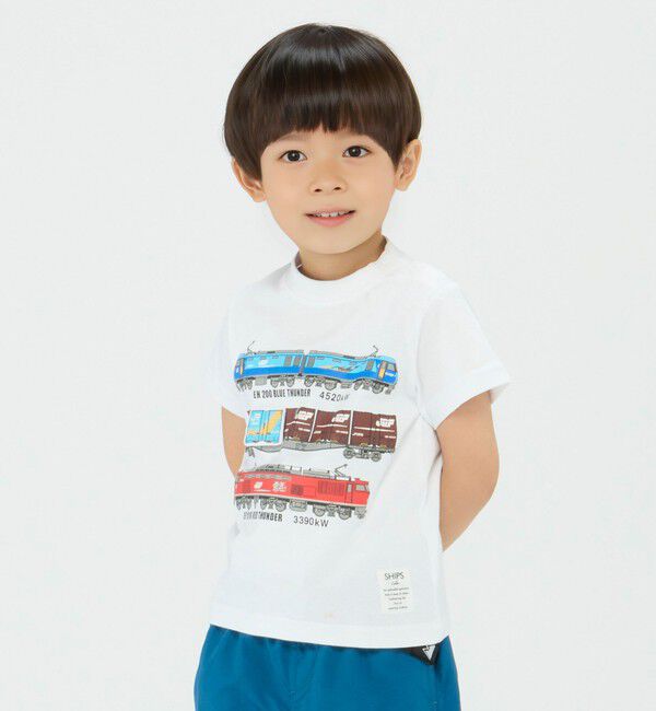 SHIPS Colors 「SHIPS Colors: JR貨物列車プリント  TEE(80~130cm)◇」|Tシャツ・カットソー|