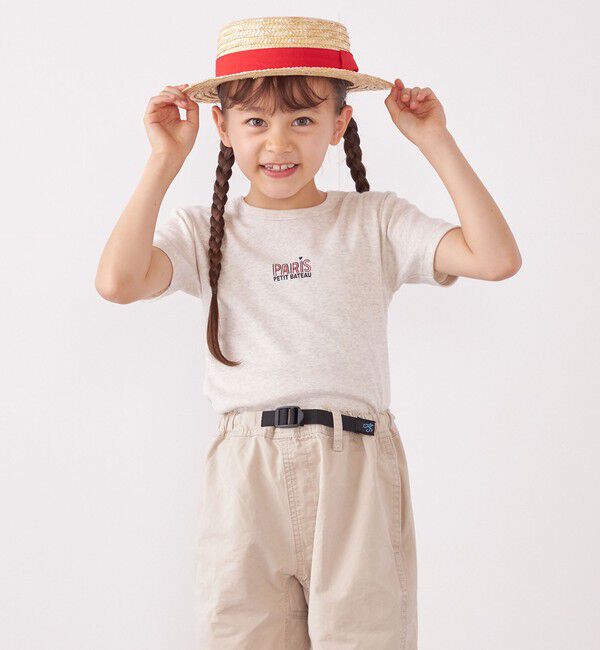 SHIPS any「【SHIPS any 別注】PETIT BATEAU: PARIS Tシャツ<KIDS>」|Tシャツ・カットソー|ライトグレー